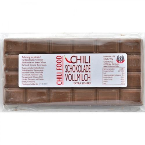 Chilis tejcsokoládé - extra erős