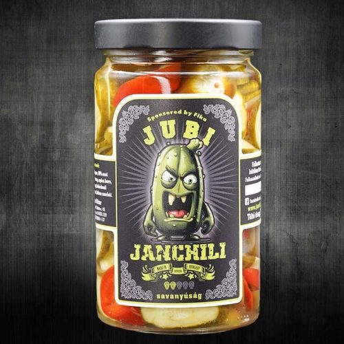 Jubi - chilis uborka, Jalapeno szeletekkel