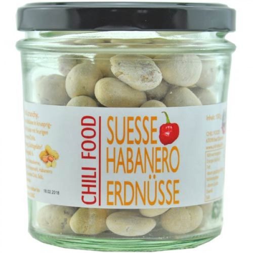 Habanero chilis mogyoró édes bevonattal